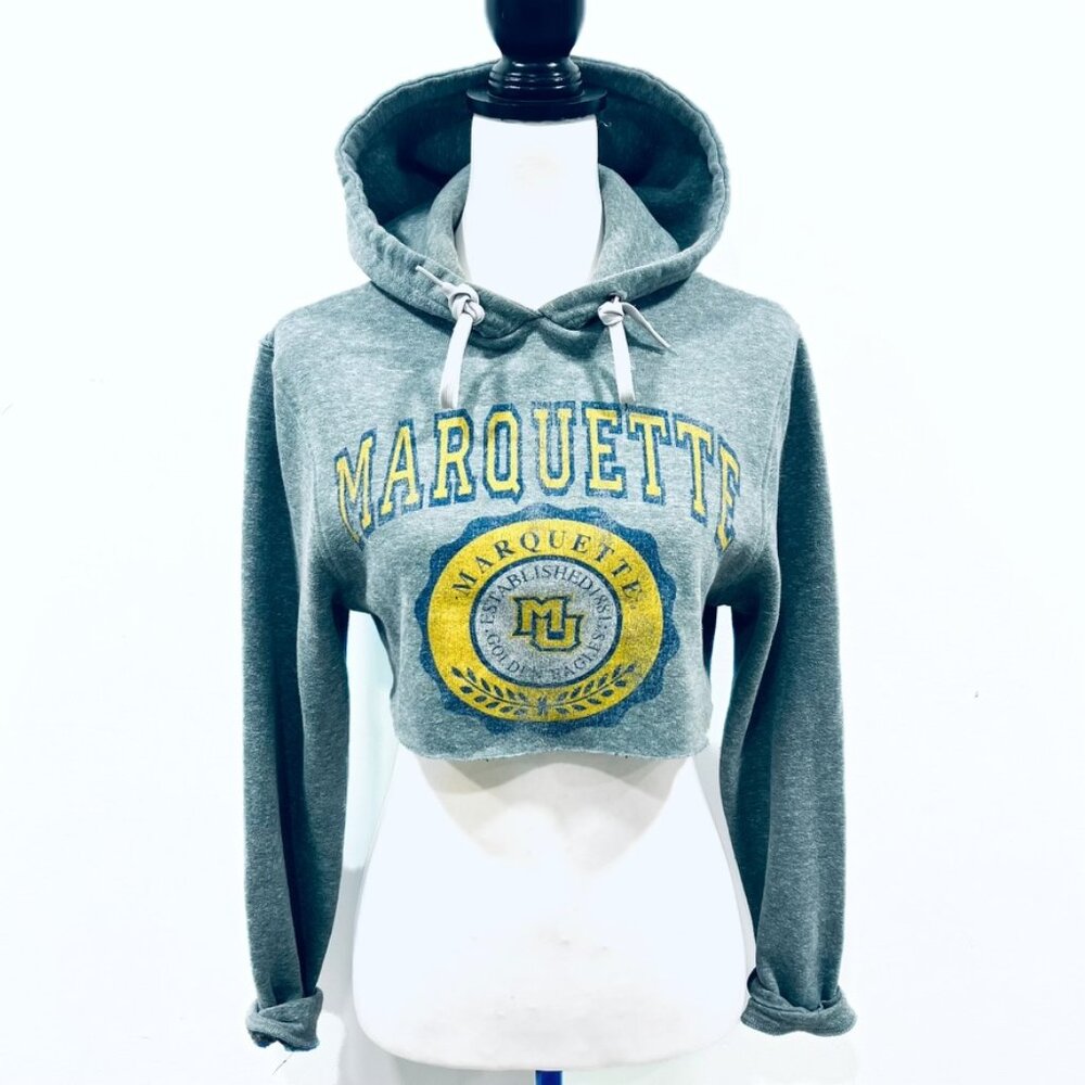 Marquette University Original Retro Brand Cropped Sweatshirt